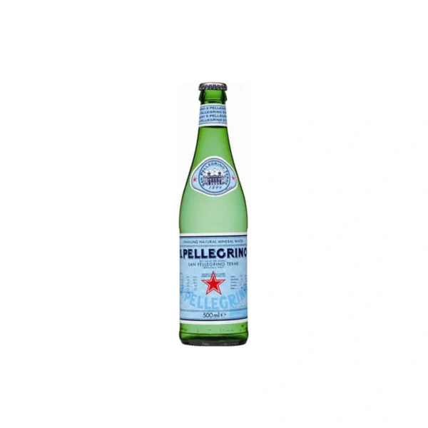 San Pellegrino Sparkling Water Glass Bottle 6 x 500ml